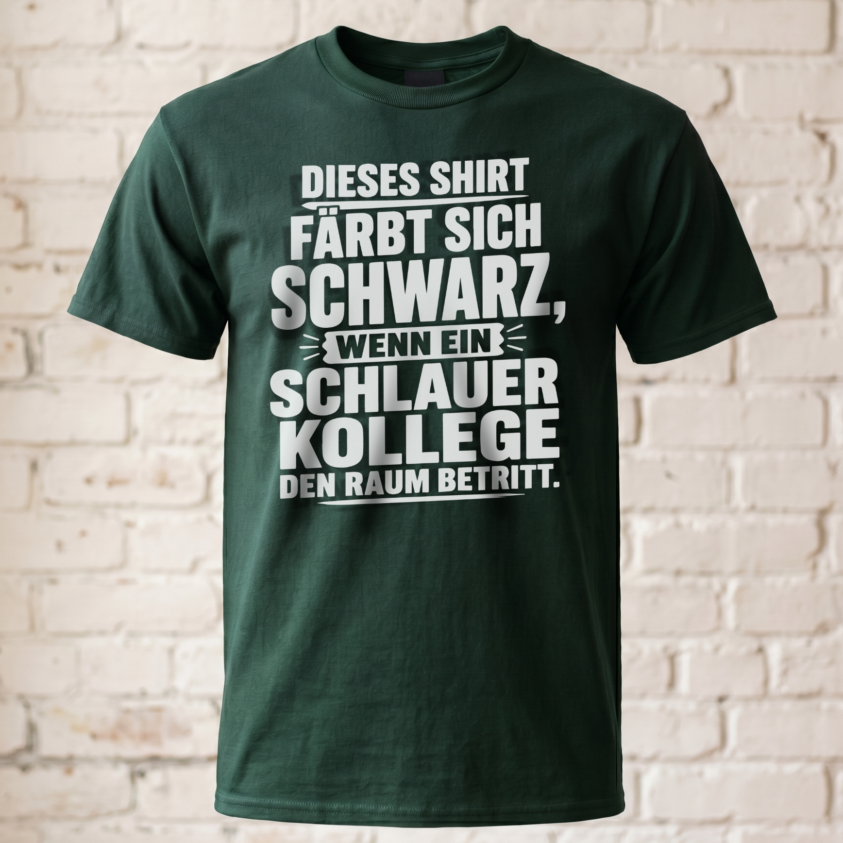 "Dieses Shirt färbt sich schwarz..." Lustiges Büro T-Shirt für Herren – Sarkastisches Funshirt für Arbeitskollegen & Job