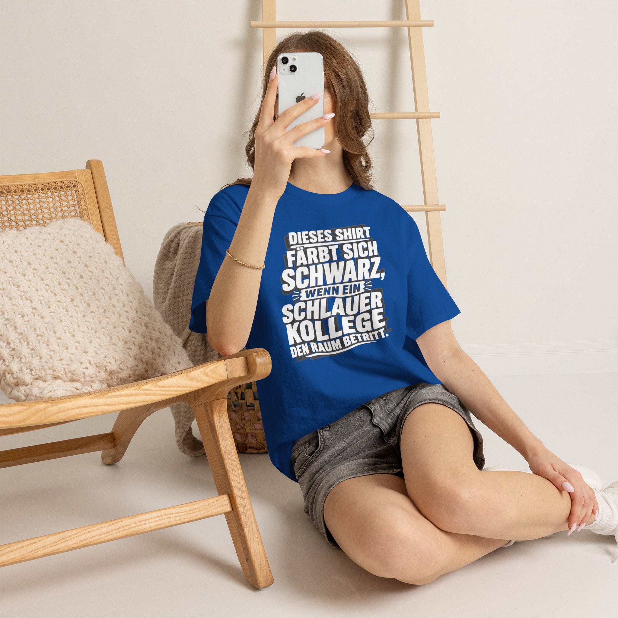 "Dieses Shirt färbt sich schwarz..." Lustiges Büro T-Shirt für Herren – Sarkastisches Funshirt für Arbeitskollegen & Job