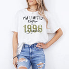 Limited Edition 1996 – Personalisiertes Geburtstags Hoodie, Sweatshirt oder Shirt – Jahrgang Geschenk für Frauen - pure|custom.