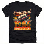 40. Geburtstag Geschenk 1986 Personalisiert Name Vintage Kassette T-Shirt Hoodie Sweatshirt Männer Frauen Original Limited Edition 40 Jahre - pure|custom.