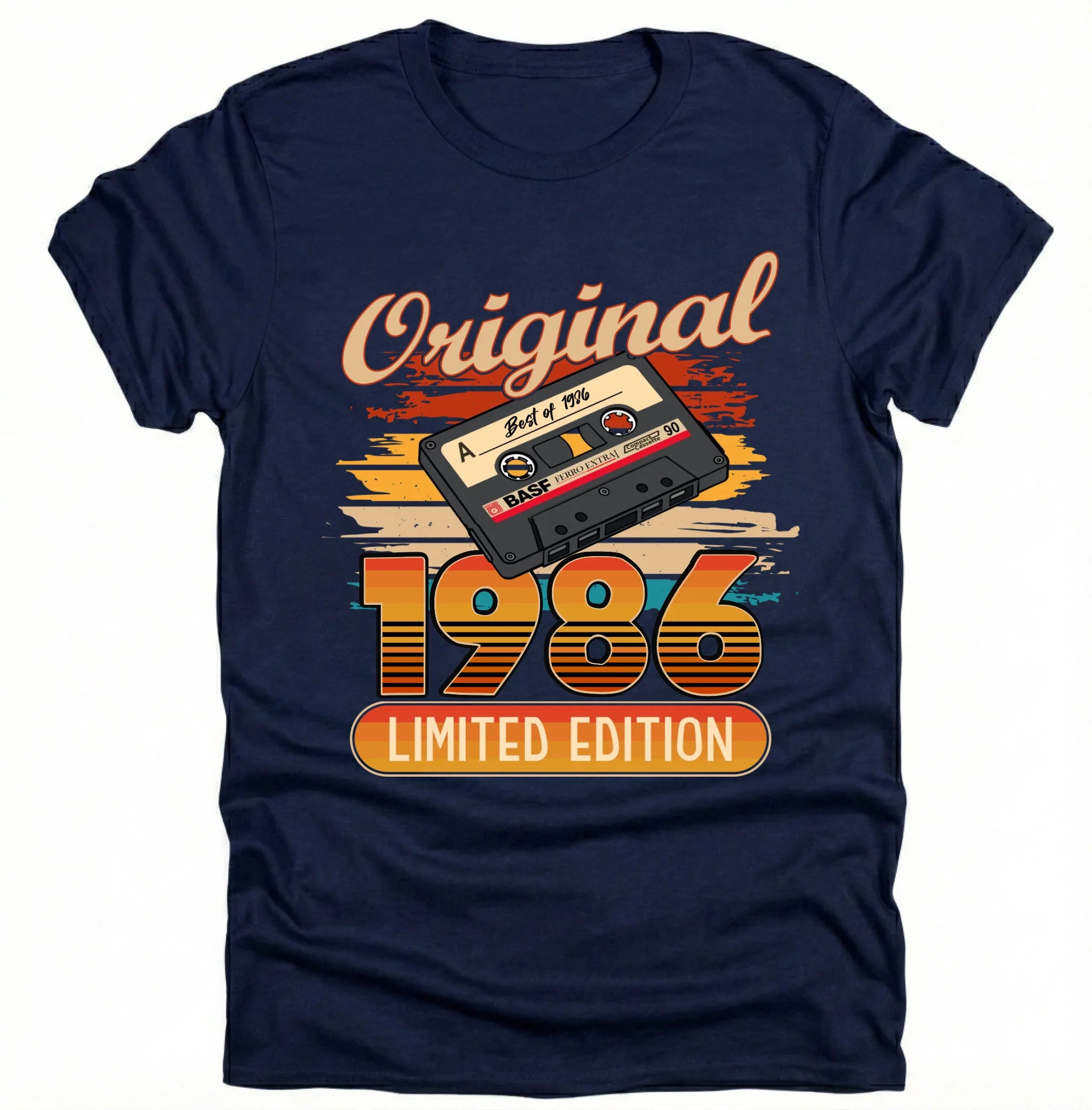 40. Geburtstag Geschenk 1986 Personalisiert Name Vintage Kassette T-Shirt Hoodie Sweatshirt Männer Frauen Original Limited Edition 40 Jahre - pure|custom.
