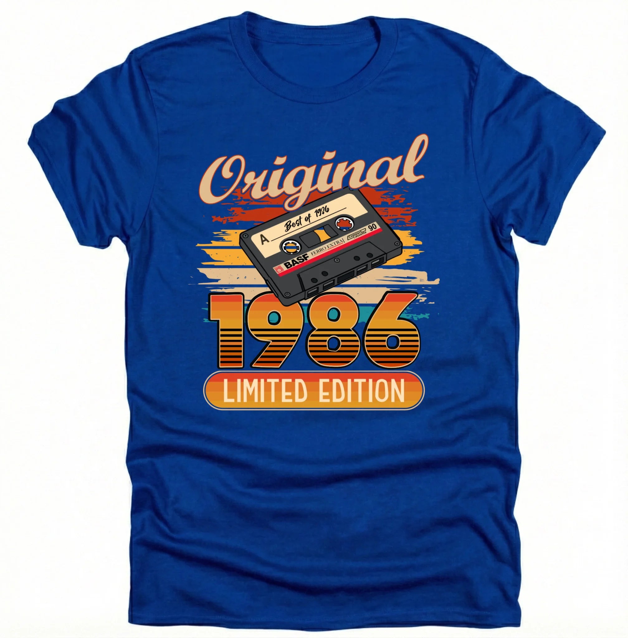 40. Geburtstag Geschenk 1986 Personalisiert Name Vintage Kassette T-Shirt Hoodie Sweatshirt Männer Frauen Original Limited Edition 40 Jahre - pure|custom.