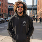 PapaPrint Geschenk für Väter Personalisiert Name & Jahr | Papa Hoodie | Est 2024 2025 2026 | Sweatshirt Herren | Vatertagsgeschenk Shirt - pure|custom.