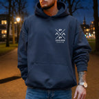 PapaPrint Geschenk für Väter Personalisiert Name & Jahr | Papa Hoodie | Est 2024 2025 2026 | Sweatshirt Herren | Vatertagsgeschenk Shirt - pure|custom.