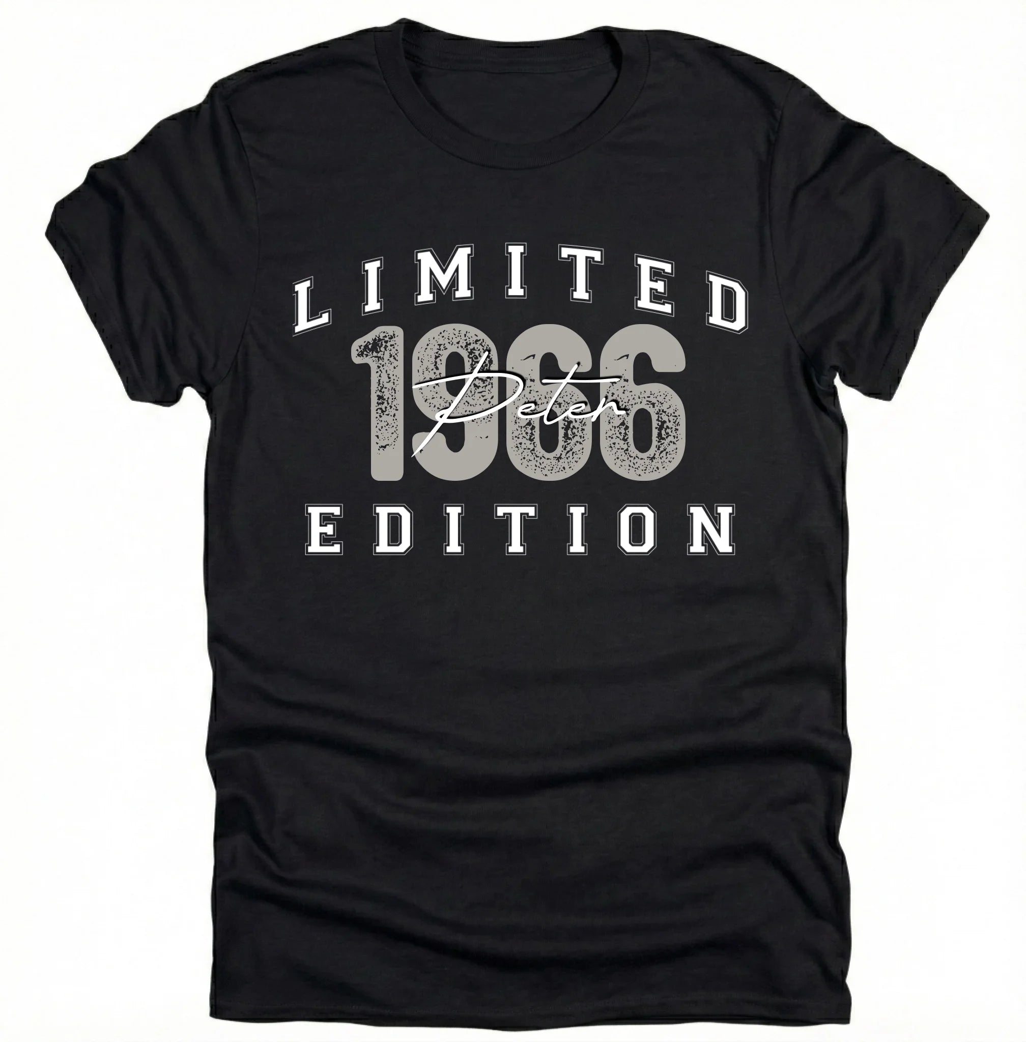 60. Geburtstag Geschenk Männer 1966 T-Shirt Personalisiert Name Limited Edition Vintage Look Wunschjahr Herren Shirt 60 Jahre Original - pure|custom.