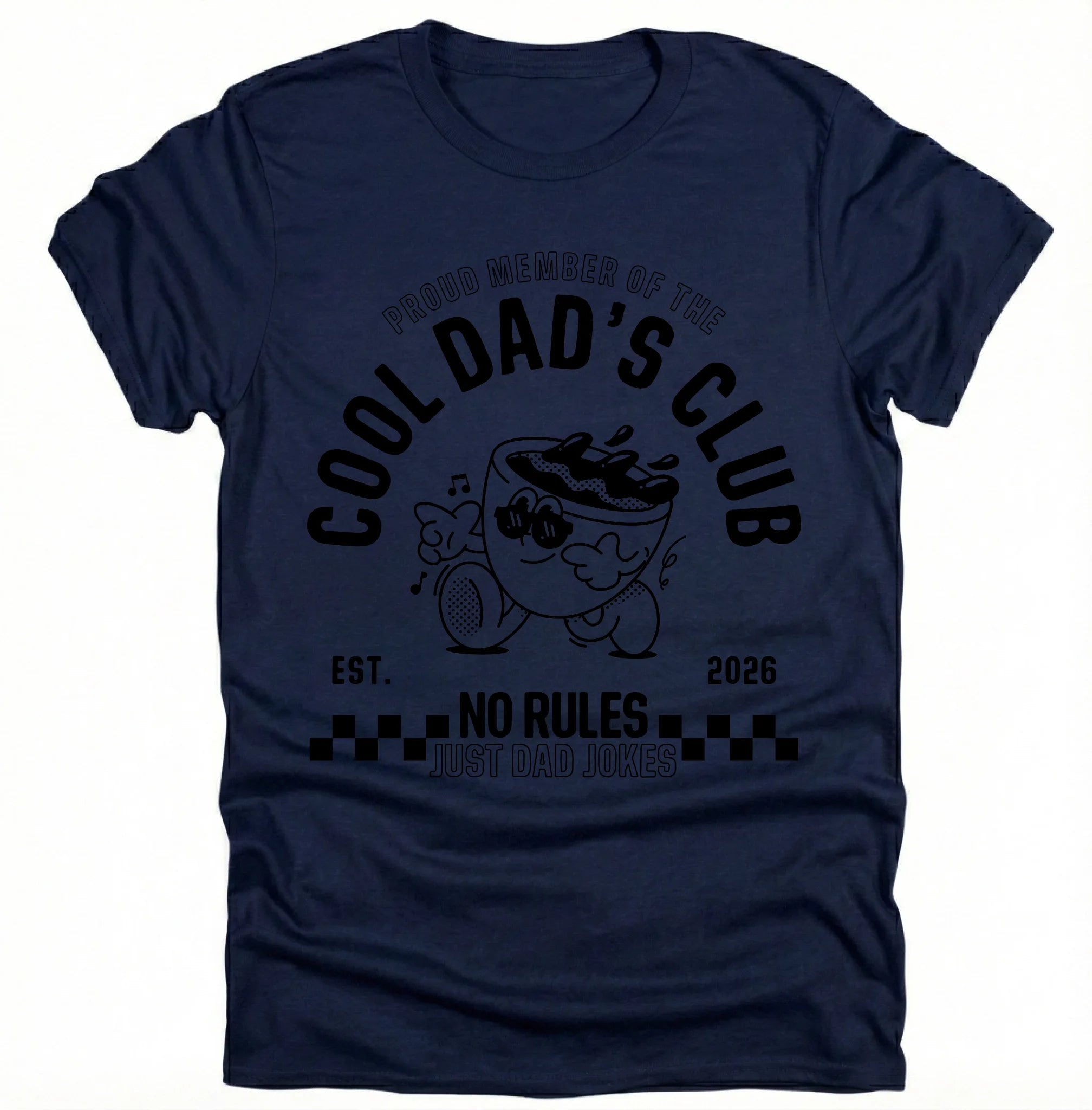 Personalisierbares Vatertag T-Shirt – Cool Dad’s Club – Wunschjahr EST. 2024 / 2025 – Geschenk für Papa zum Vatertag – Retro Dad Shirt - pure|custom.