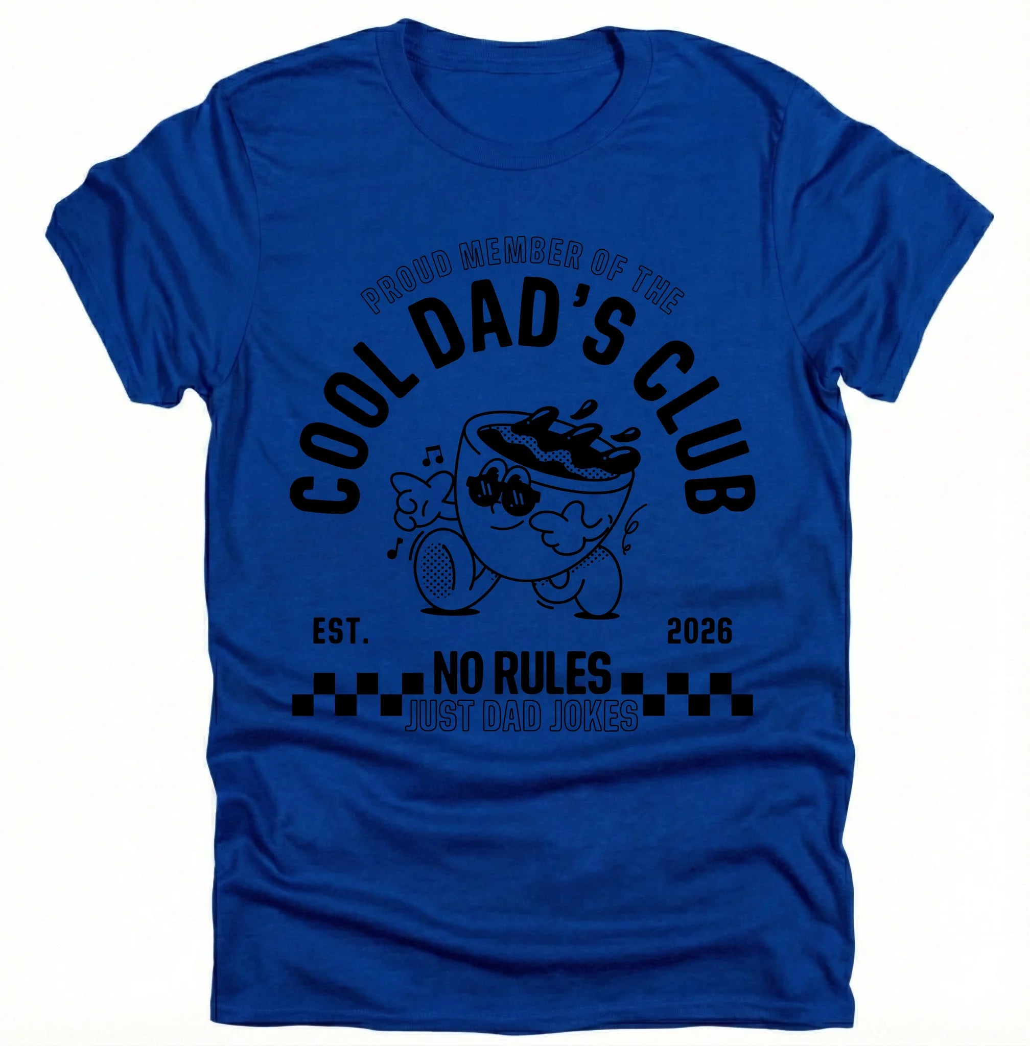 Personalisierbares Vatertag T-Shirt – Cool Dad’s Club – Wunschjahr EST. 2024 / 2025 – Geschenk für Papa zum Vatertag – Retro Dad Shirt - pure|custom.