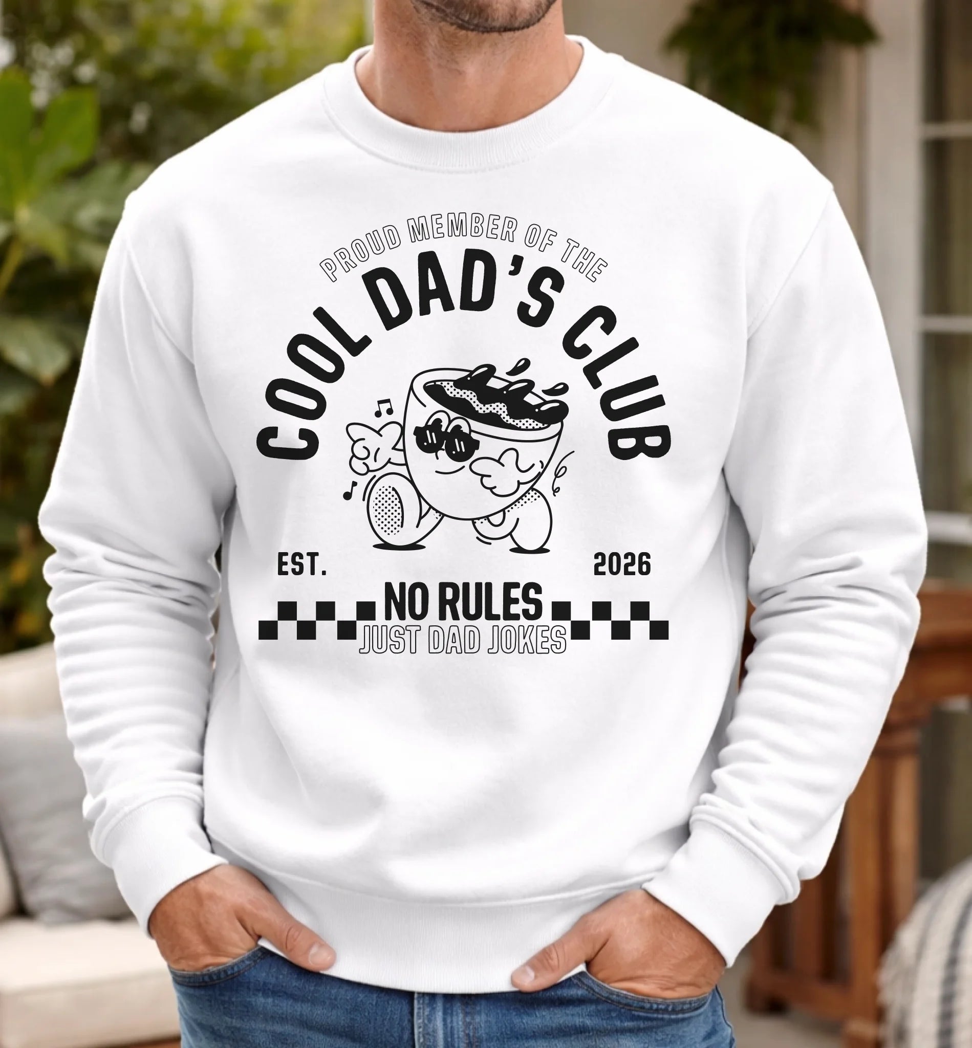 Personalisierbares Vatertag T-Shirt – Cool Dad’s Club – Wunschjahr EST. 2024 / 2025 – Geschenk für Papa zum Vatertag – Retro Dad Shirt - pure|custom.