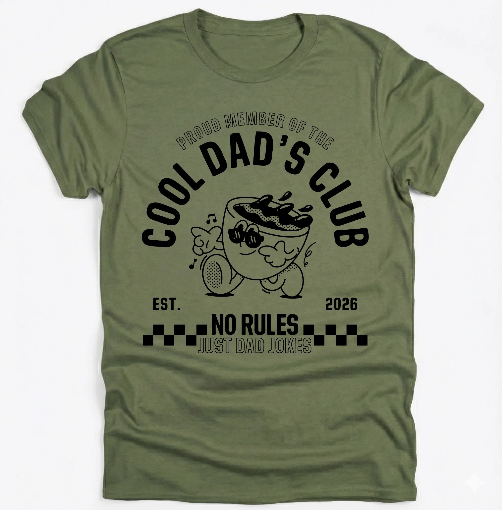 Personalisierbares Vatertag T-Shirt – Cool Dad’s Club – Wunschjahr EST. 2024 / 2025 – Geschenk für Papa zum Vatertag – Retro Dad Shirt - pure|custom.