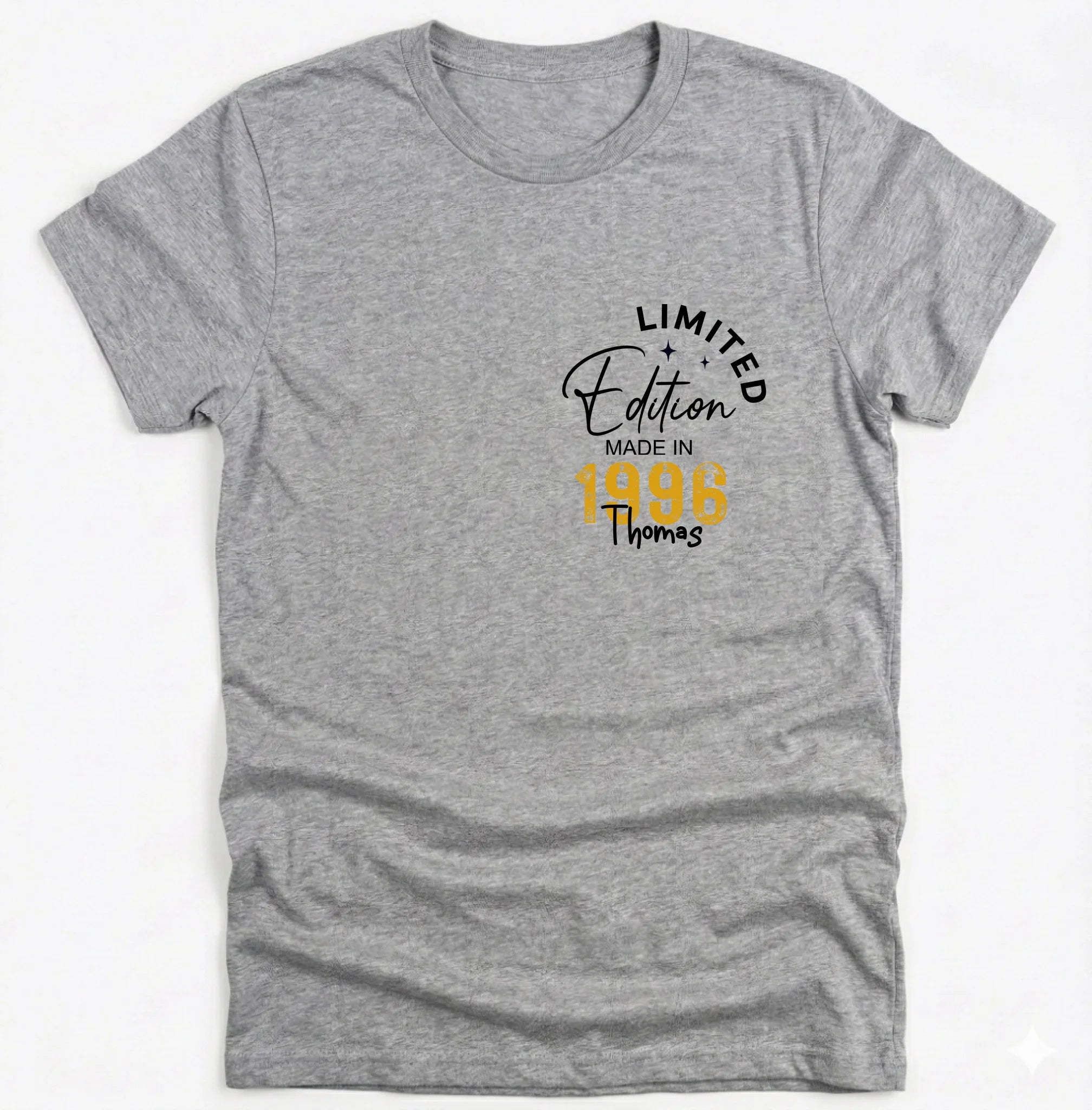 Personalisierter 30. Geburtstag Shirt – Limited Edition Made in 1996 – Wunschname & Jahr – Geschenkidee für Männer zum 30. – Shirt Sweater Hoodie - pure|custom.
