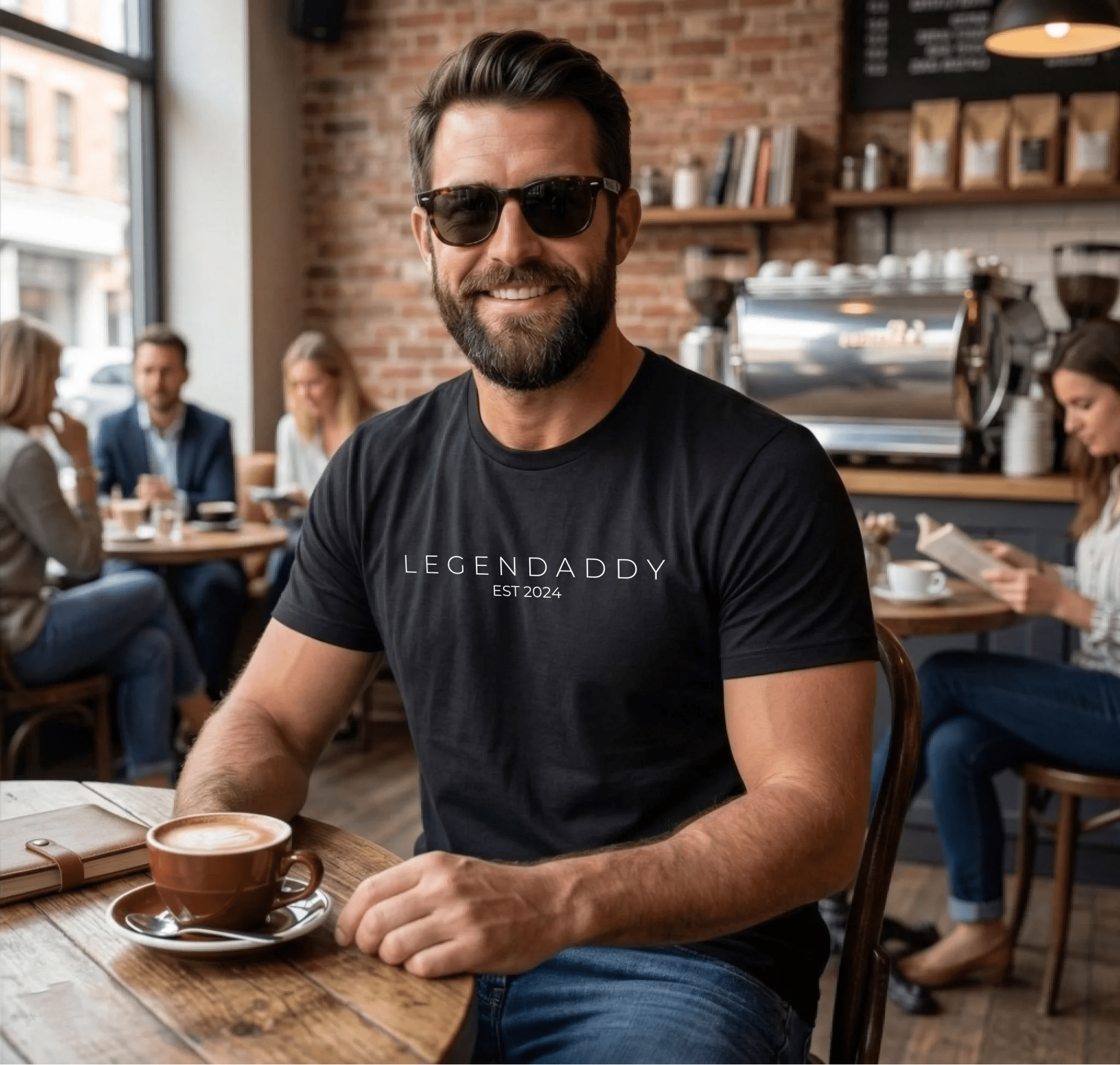 Personalisierbares „LEGENDADDY“ T-Shirt – Das ultimative Papa Geschenk für (werdende) Väter | Wunschjahr Est. [Dein Jahr] - pure|custom.
