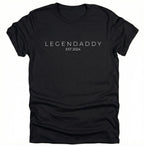 Personalisierbares „LEGENDADDY“ T-Shirt – Das ultimative Papa Geschenk für (werdende) Väter | Wunschjahr Est. [Dein Jahr] - pure|custom.