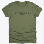 Personalisierbares „LEGENDADDY“ T-Shirt – Das ultimative Geschenk für (werdende) Väter | Wunschjahr Est. [Dein Jahr] - pure|custom.