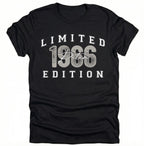 Personalisiertes T-Shirt für Männer | Limited Edition Name & Geburtsjahr | Geschenk zum Geburtstag Herren Shirt Vintage Look Wunschjahr - pure|custom.