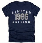 Personalisiertes T-Shirt für Männer | Limited Edition Name & Geburtsjahr | Geschenk zum Geburtstag Herren Shirt Vintage Look Wunschjahr - pure|custom.