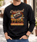 50. Geburtstag Geschenk 1976 Personalisiert Name Vintage Kassette T-Shirt Hoodie Sweatshirt Männer Frauen Original Limited Edition 50 Jahre - pure|custom.