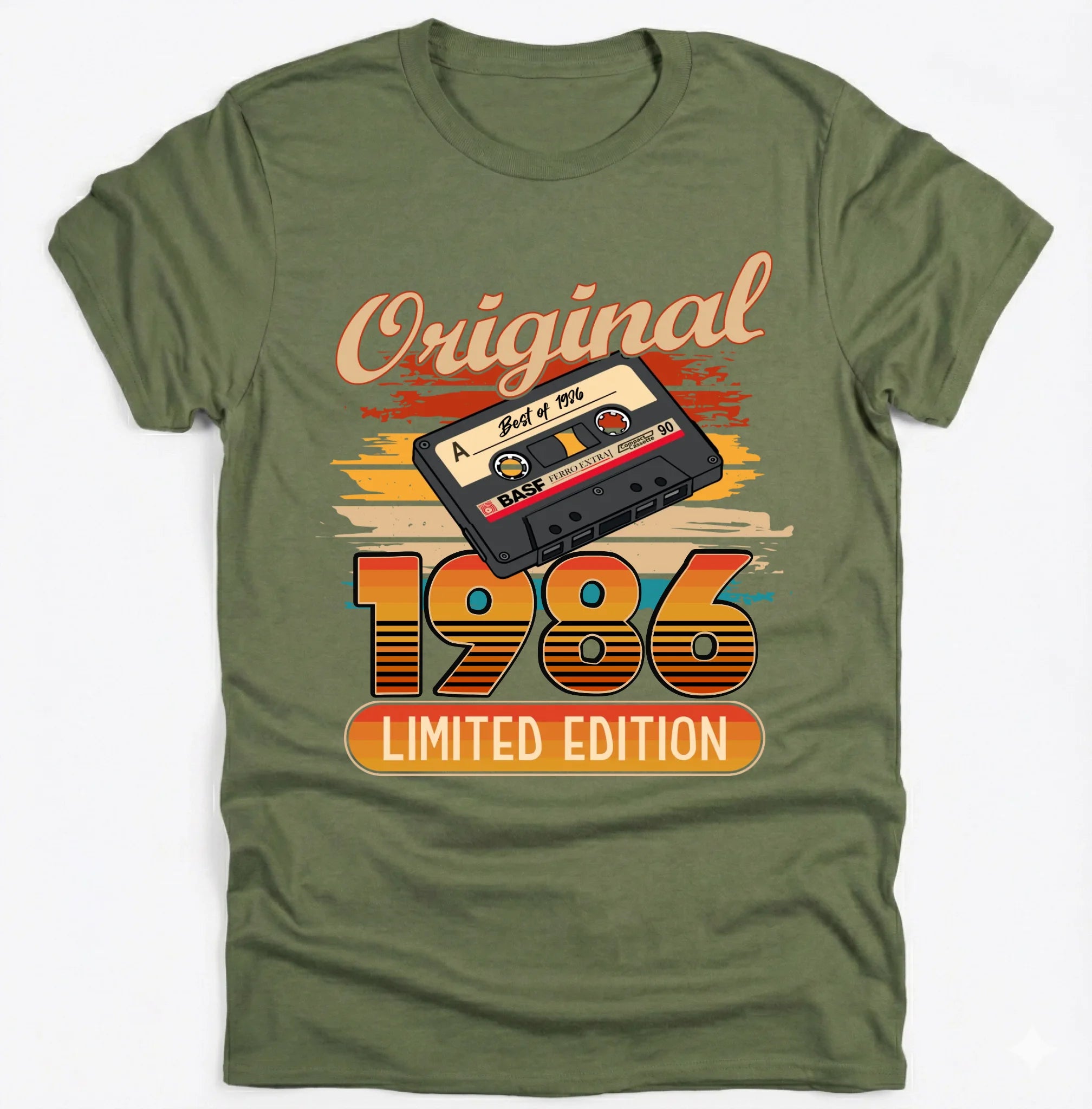 50. Geburtstag Geschenk 1976 Personalisiert Name Vintage Kassette T-Shirt Hoodie Sweatshirt Männer Frauen Original Limited Edition 50 Jahre - pure|custom.