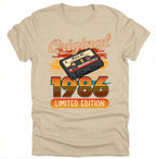 70. Geburtstag Geschenk 1956 Personalisiert Name Vintage Kassette T-Shirt Hoodie Sweatshirt Männer Frauen Original Limited Edition 70 Jahre - pure|custom.