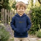 Personalisierter Kinder Hoodie zum 1. Geburtstag – Modell "One - derful" mit Wunschname - pure|custom.