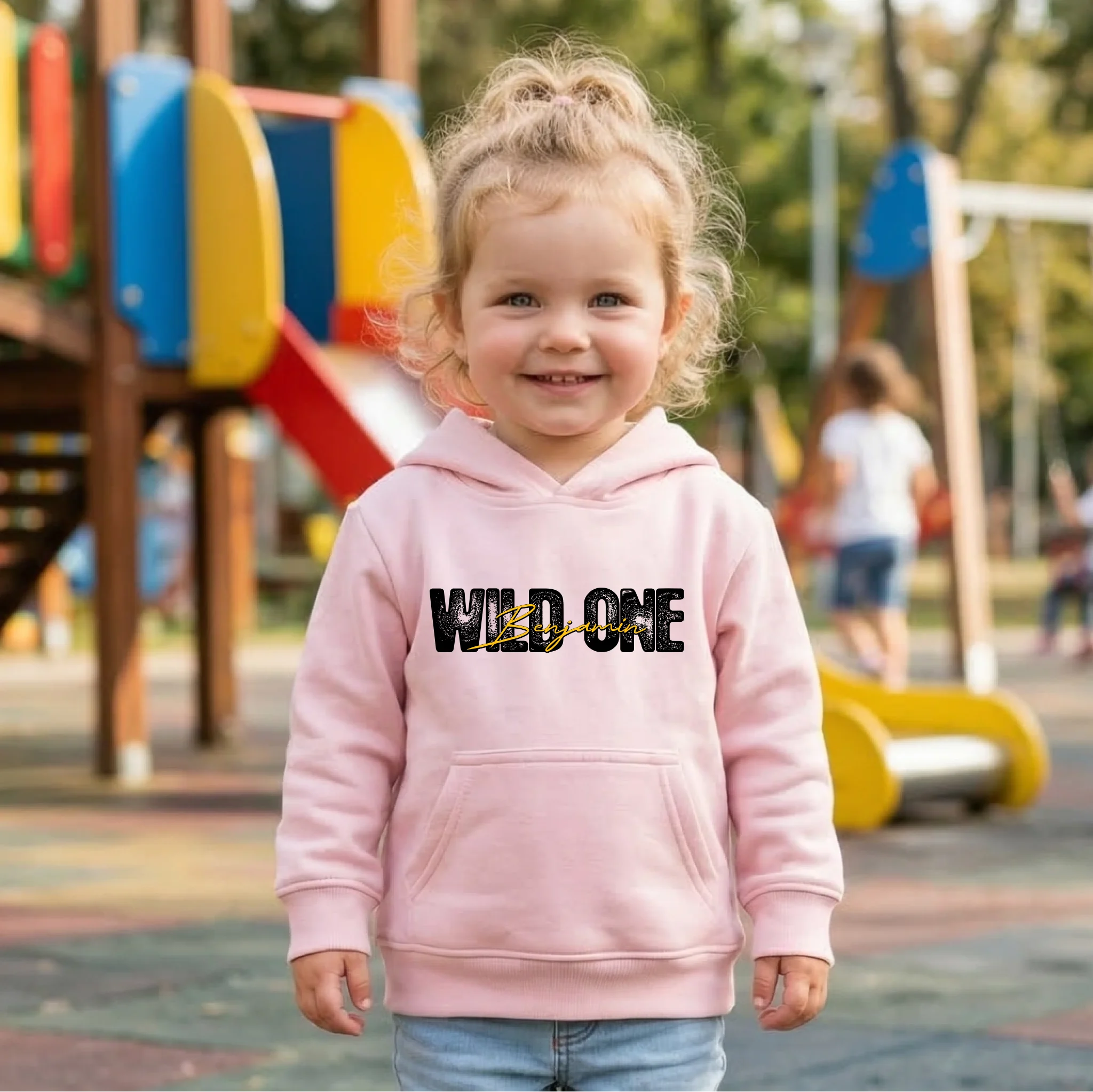 Wild One – Personalisierter Kinder - Hoodie für kleine Abenteurer - pure|custom.