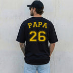 T-Shirt Mann rücken schwarz 143
