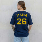 Frauen Shirt Rücken navy