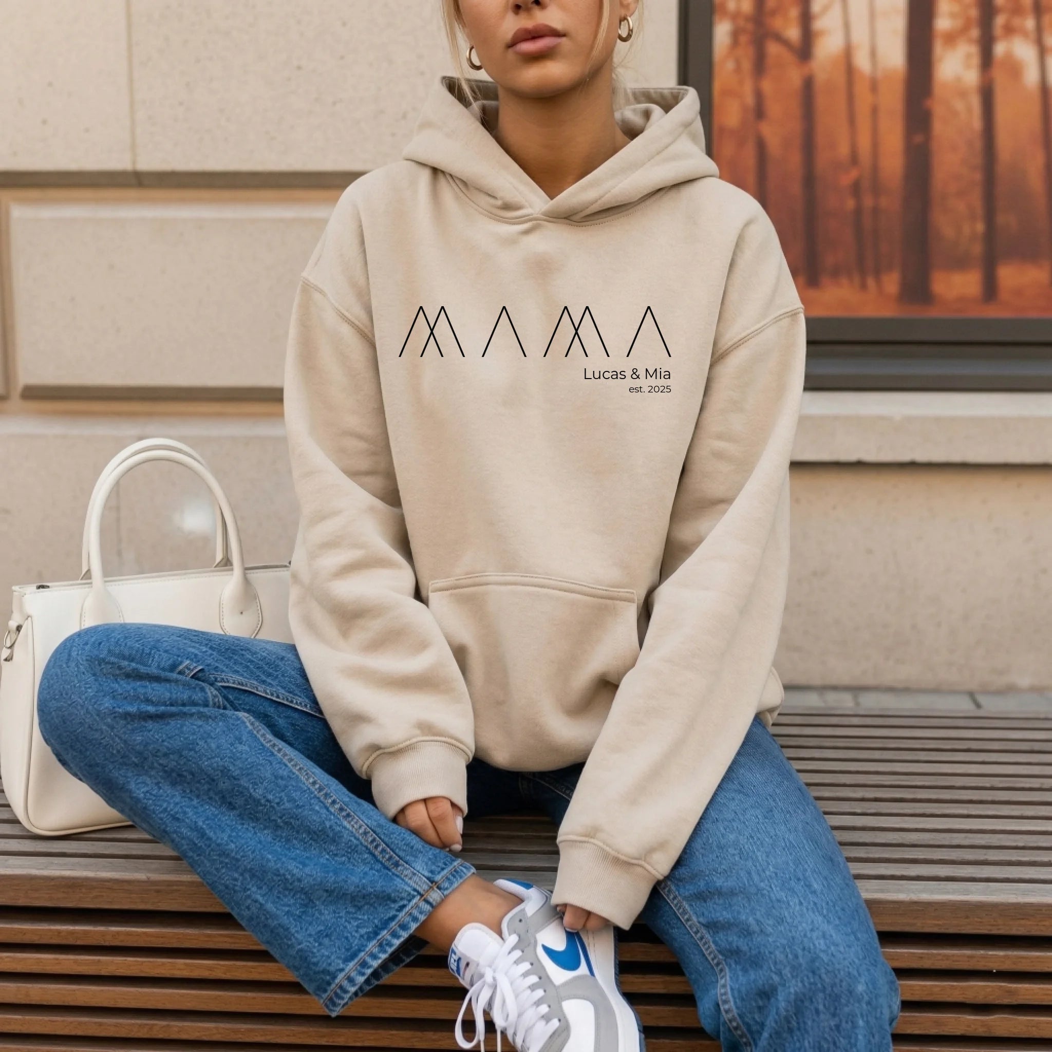 Hoodie Frau sand 43