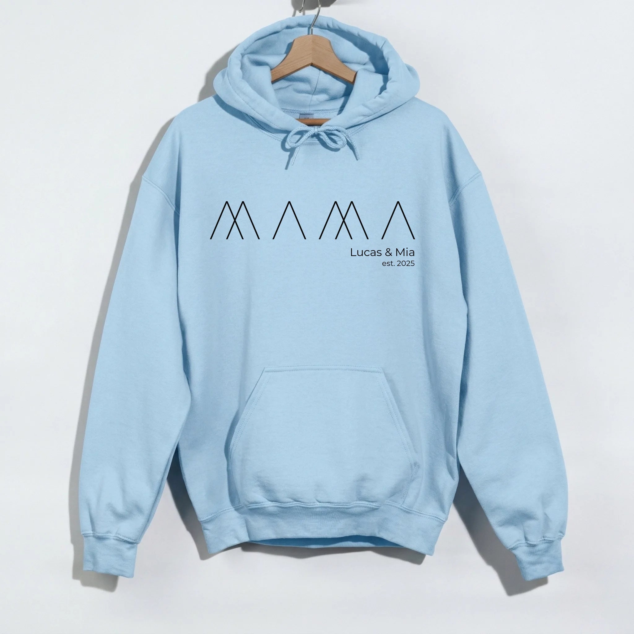 Hoodie light blue 6573