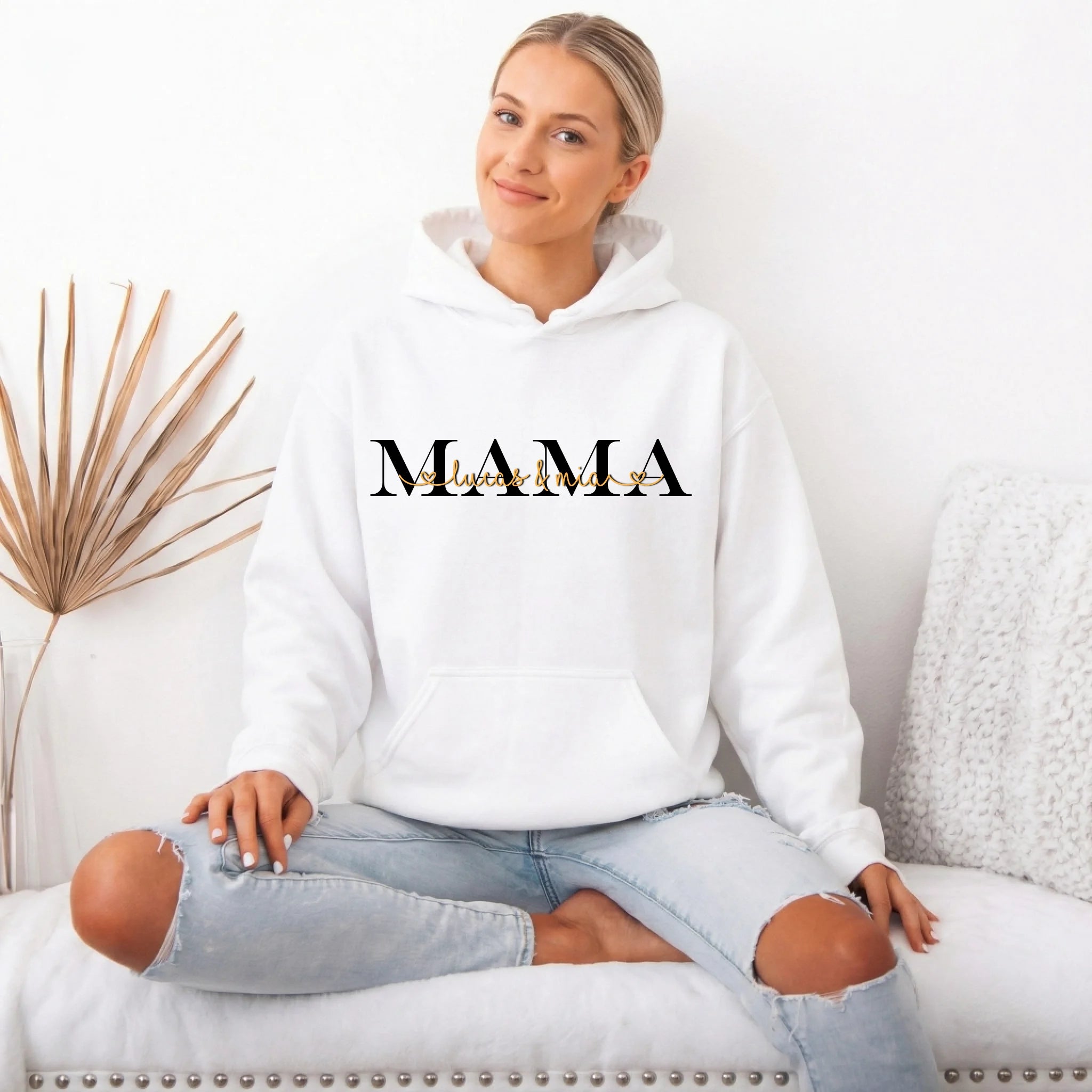 Hoodie Frau weiss 48514