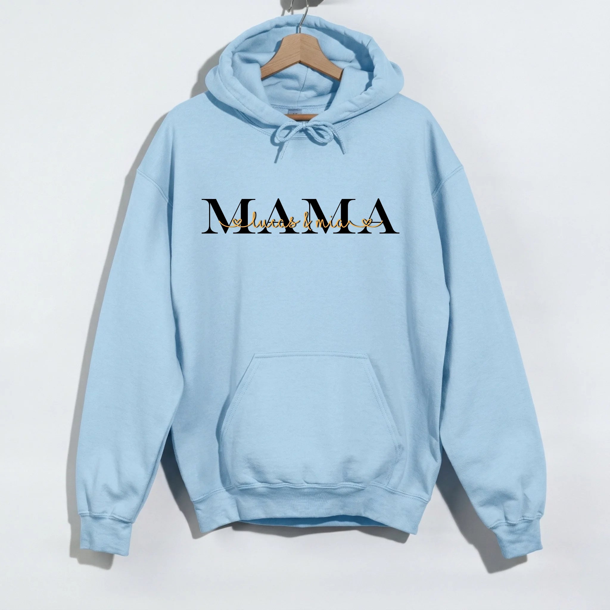 Hoodie light blue 6573