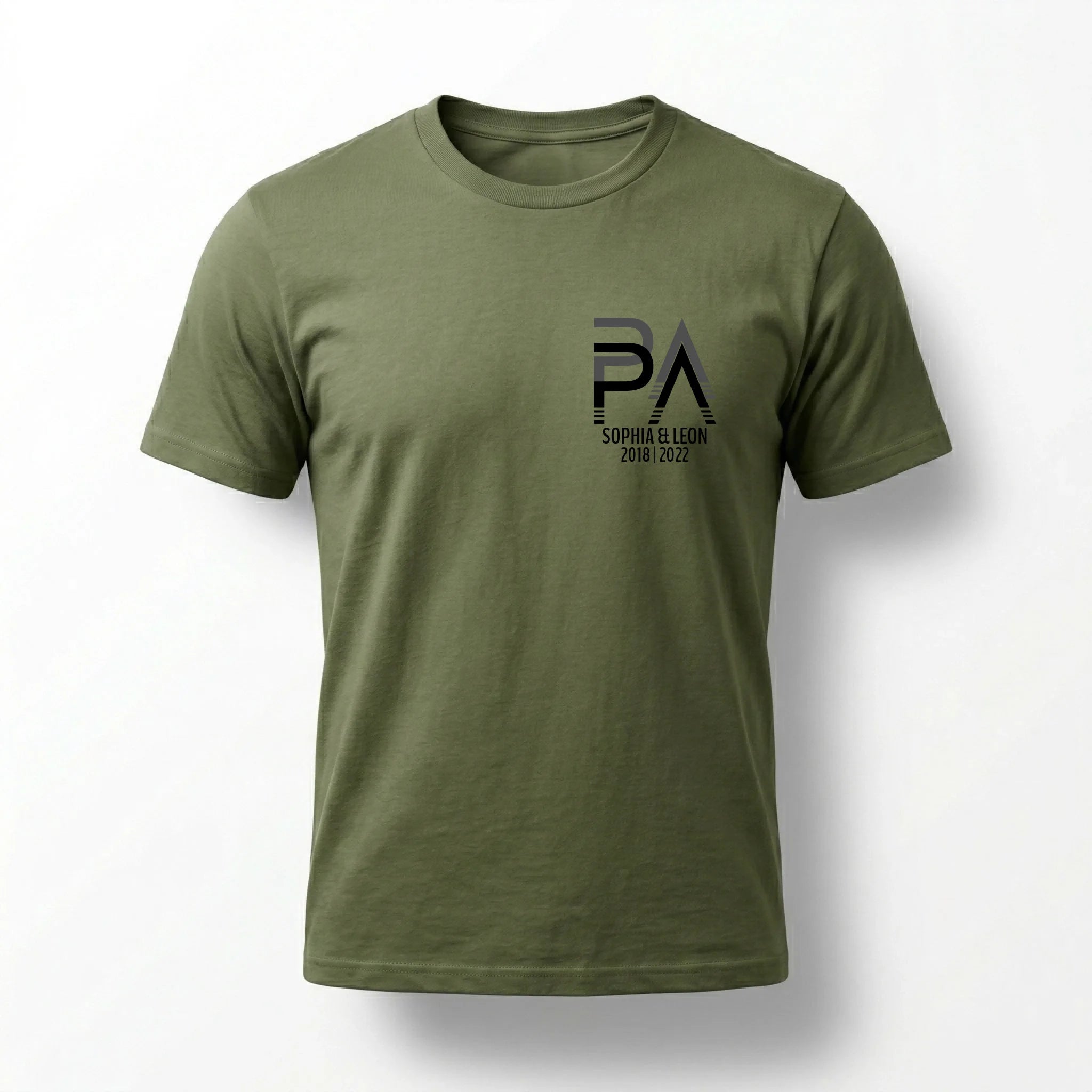 T-Shirt military green ghosted