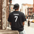 Shirt mockup rücken schwarz