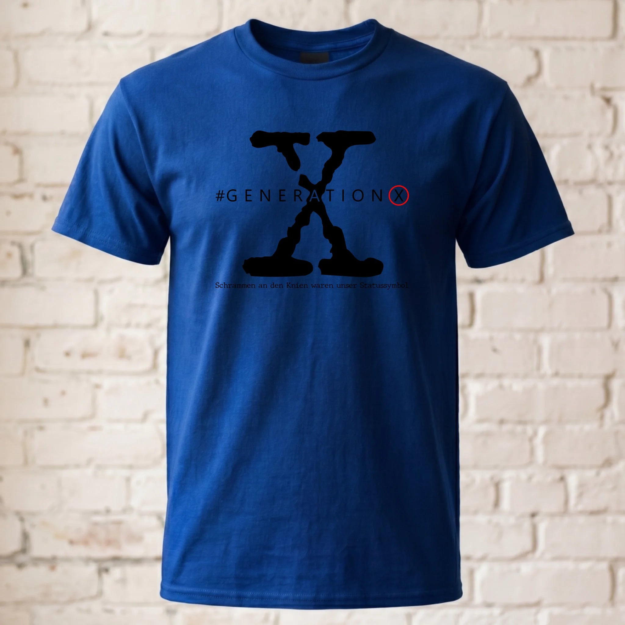 T-Shirt ghosted royal blau 2
