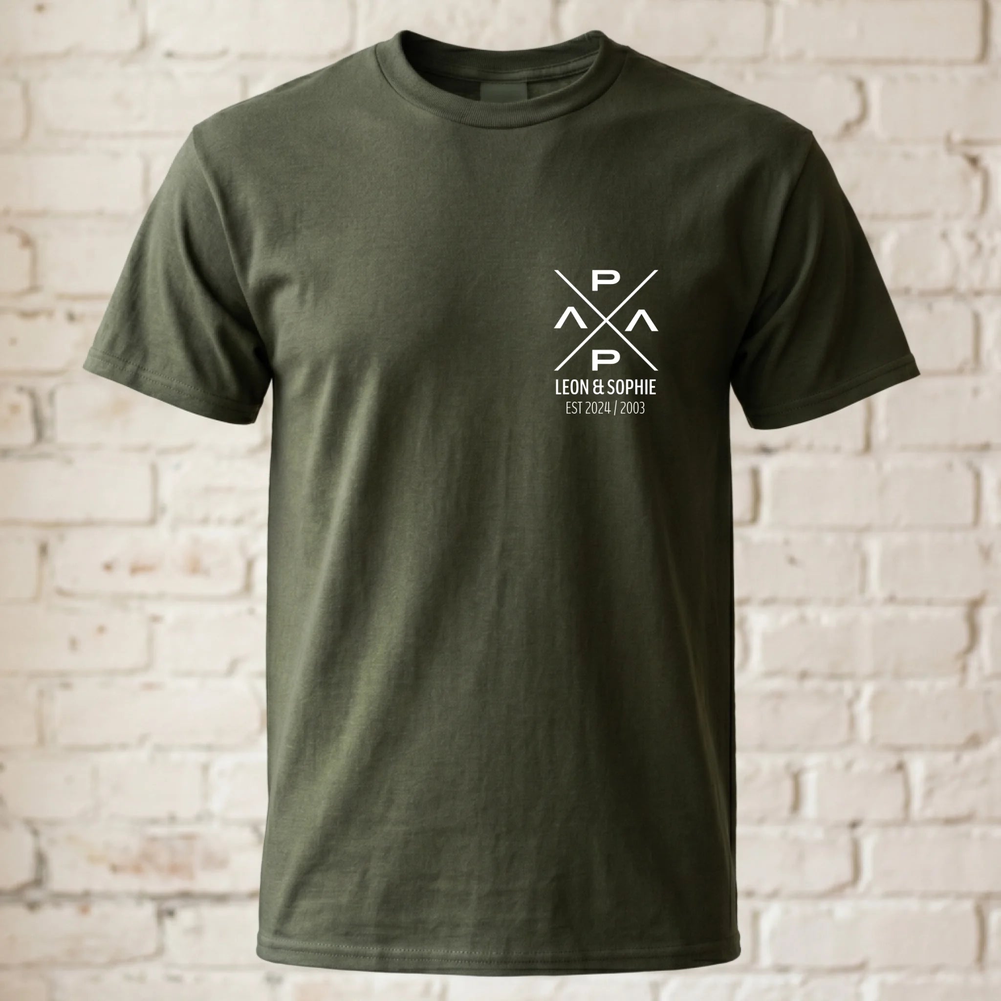 T-Shirt ghosted militär grün 2