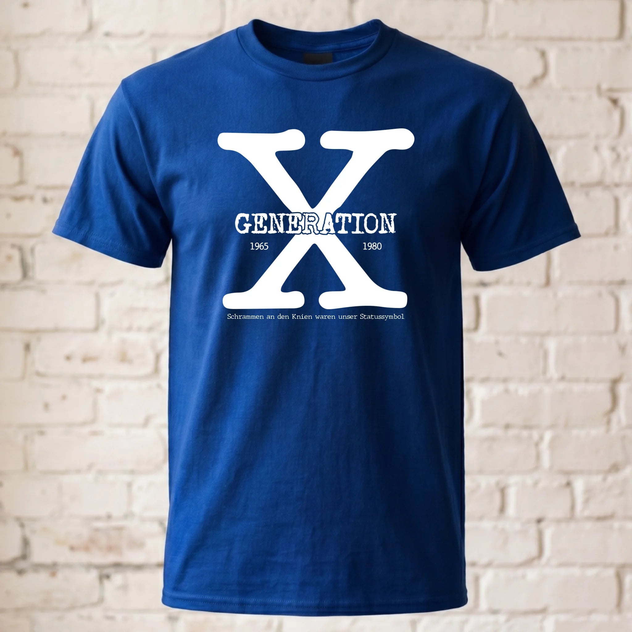 T-Shirt ghosted royal blau 2