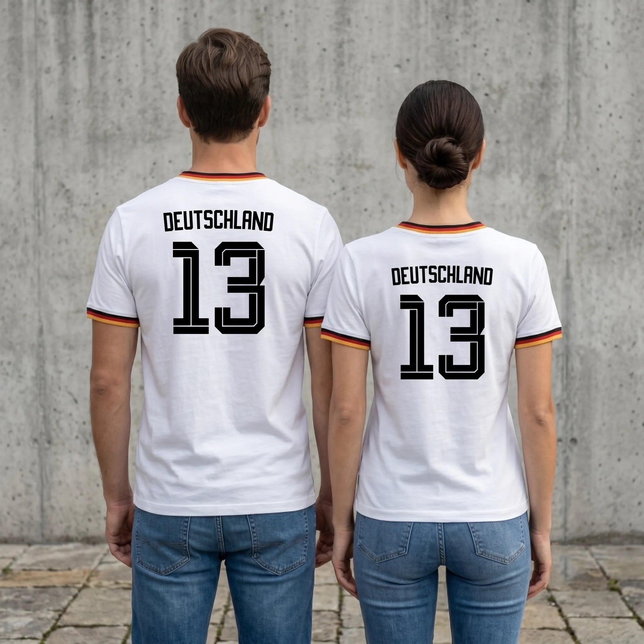 WM Deutschland Shirt Weiss back livestyle mann frau