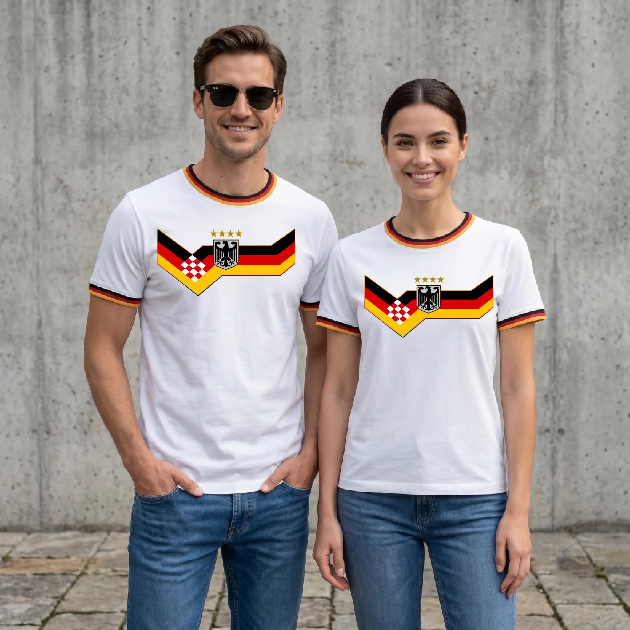 WM Deutschland Shirt Weiss front livestyle mann frau