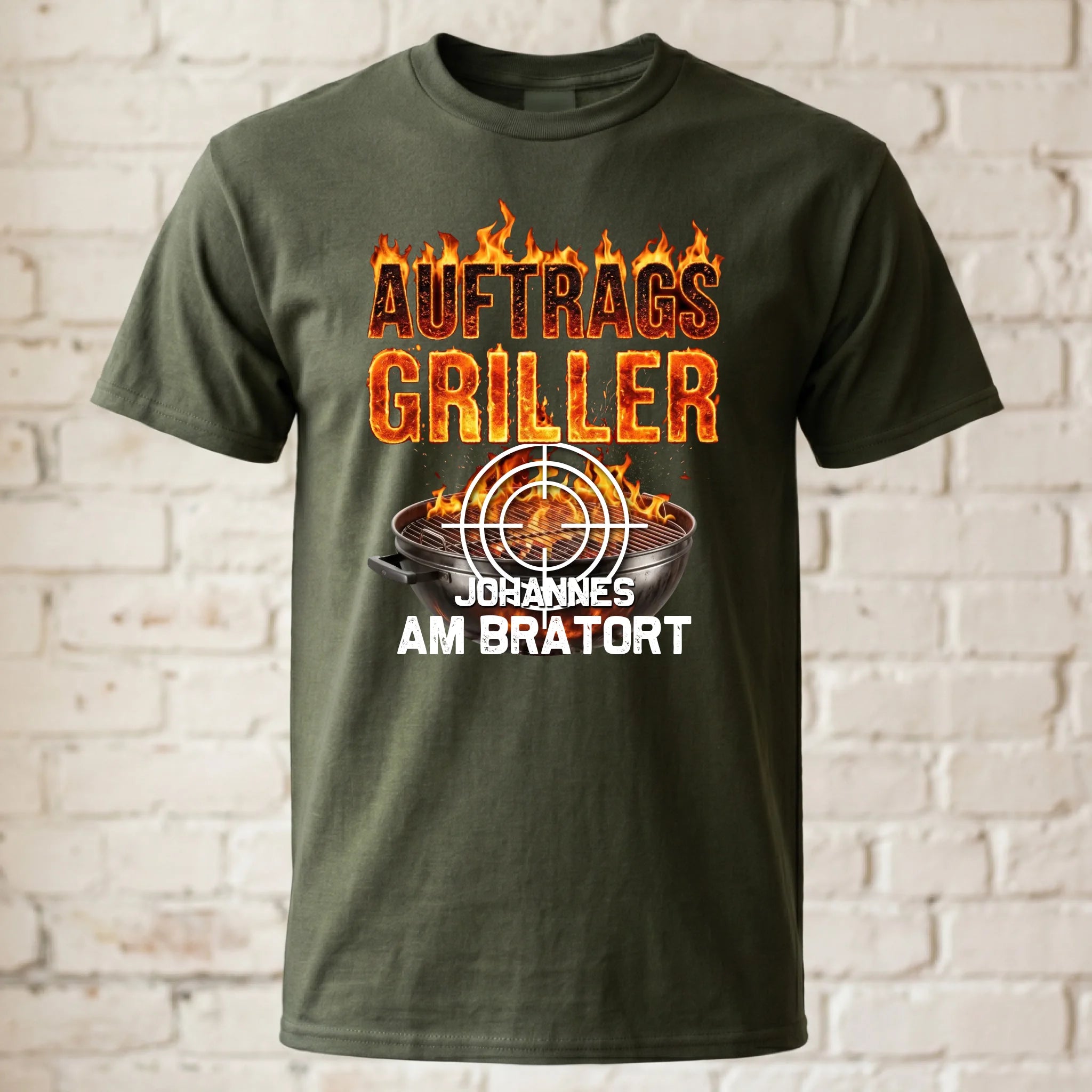 T-Shirt ghosted militär grün 2