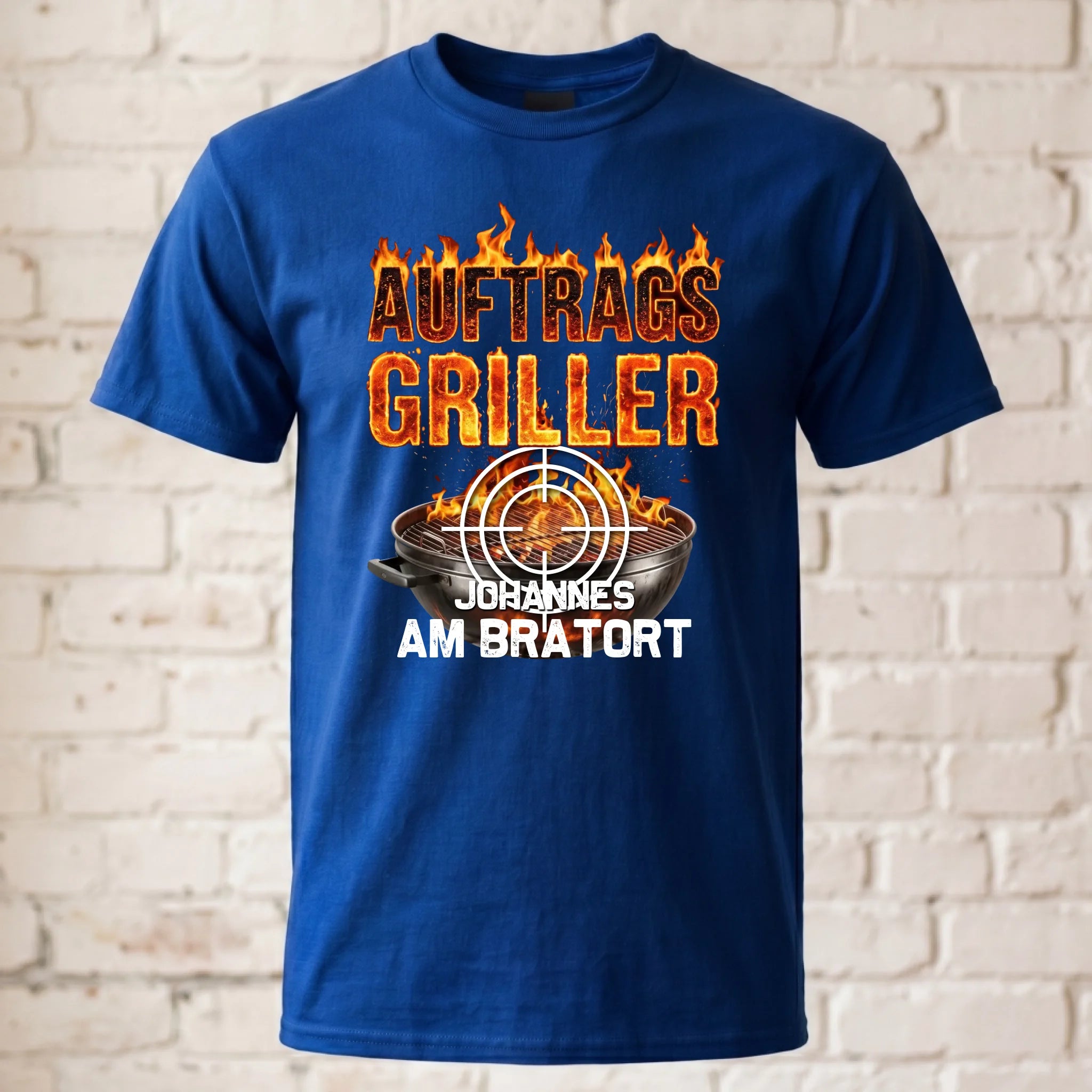 T-Shirt ghosted royal blau 2