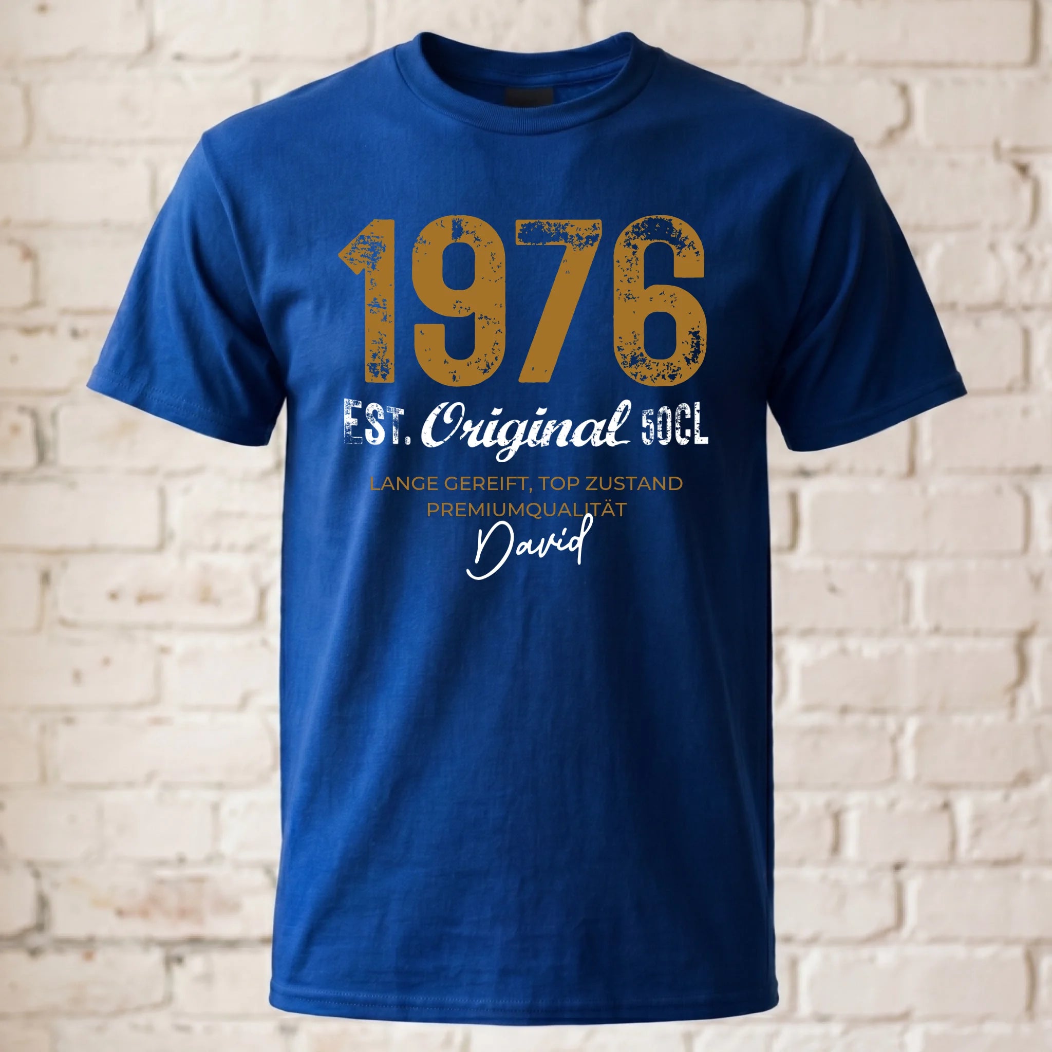 T-Shirt ghosted royal blau 2