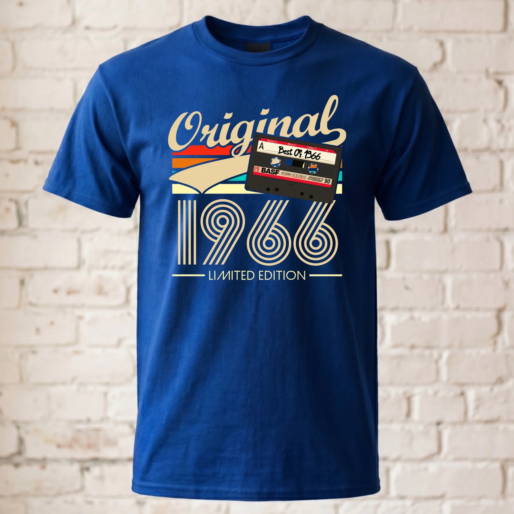 T-Shirt ghosted royal blau 2