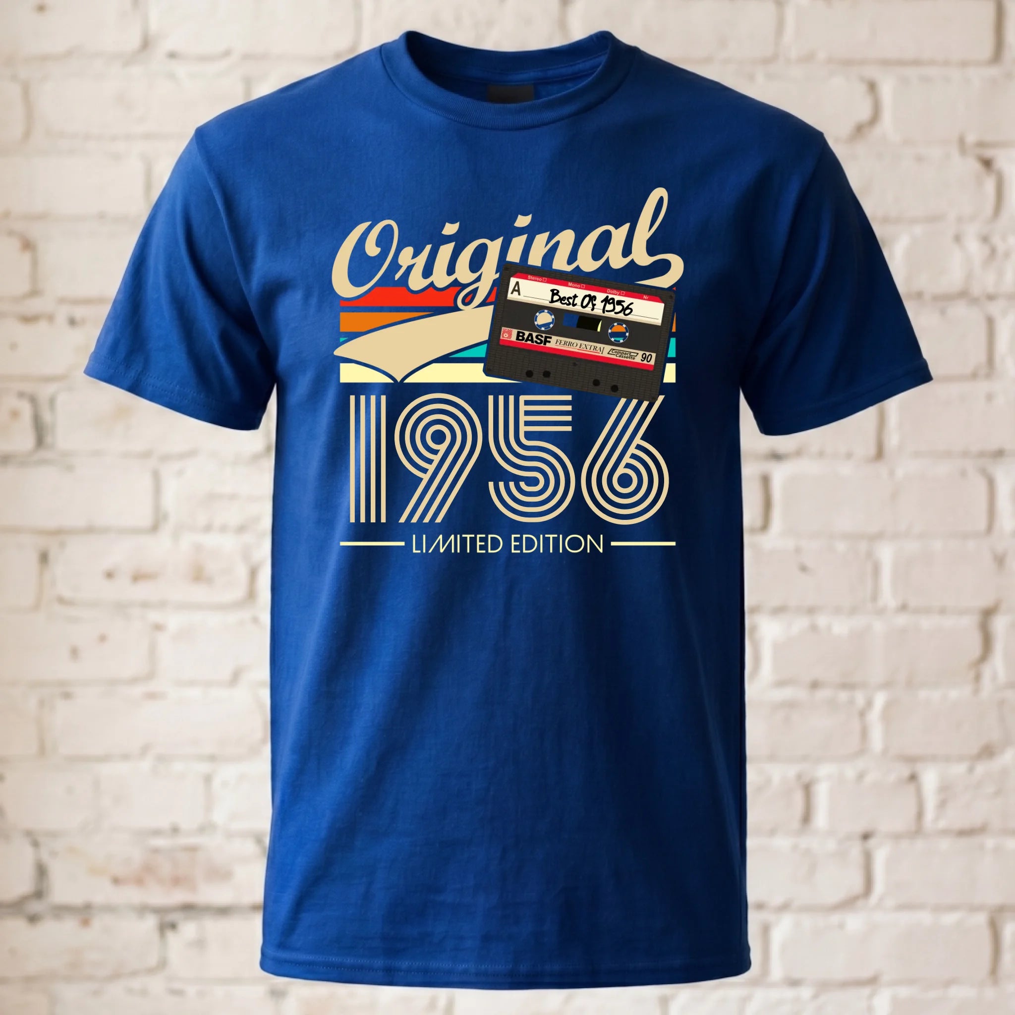 T-Shirt ghosted royal blau 2