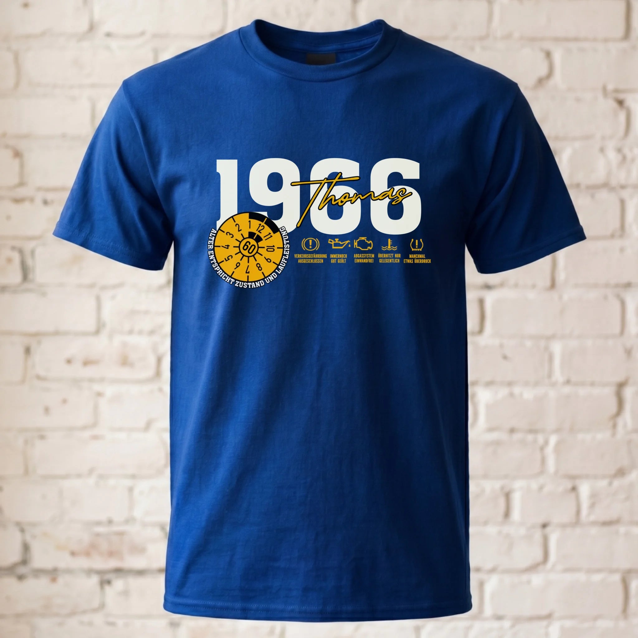 T-Shirt ghosted royal blau 2