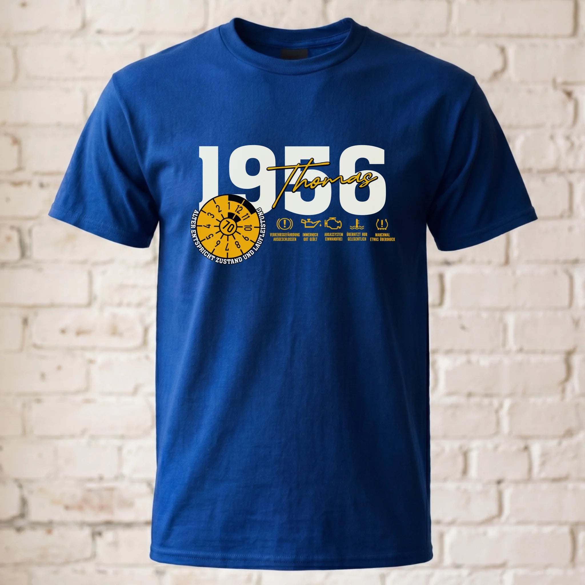 T-Shirt ghosted royal blau 2