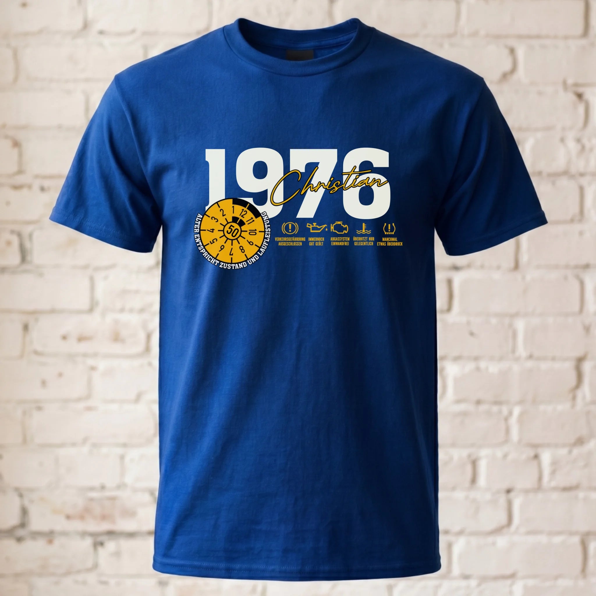 T-Shirt ghosted royal blau 2