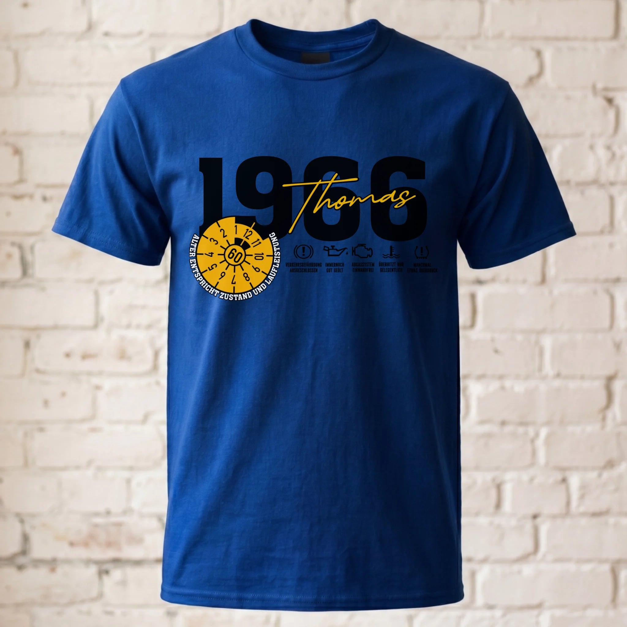 T-Shirt ghosted royal blau 2