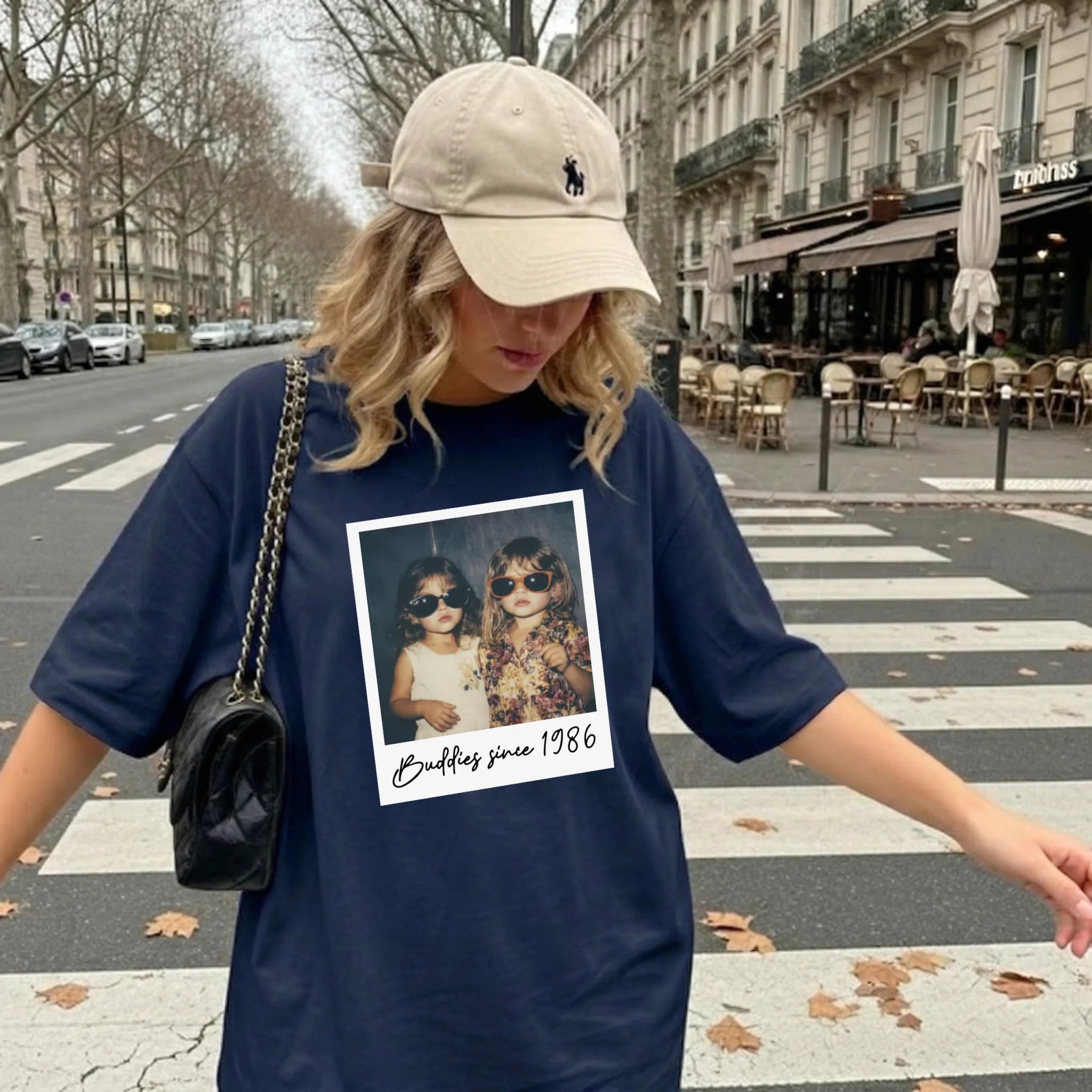 Shirt Mockup Navy Frau