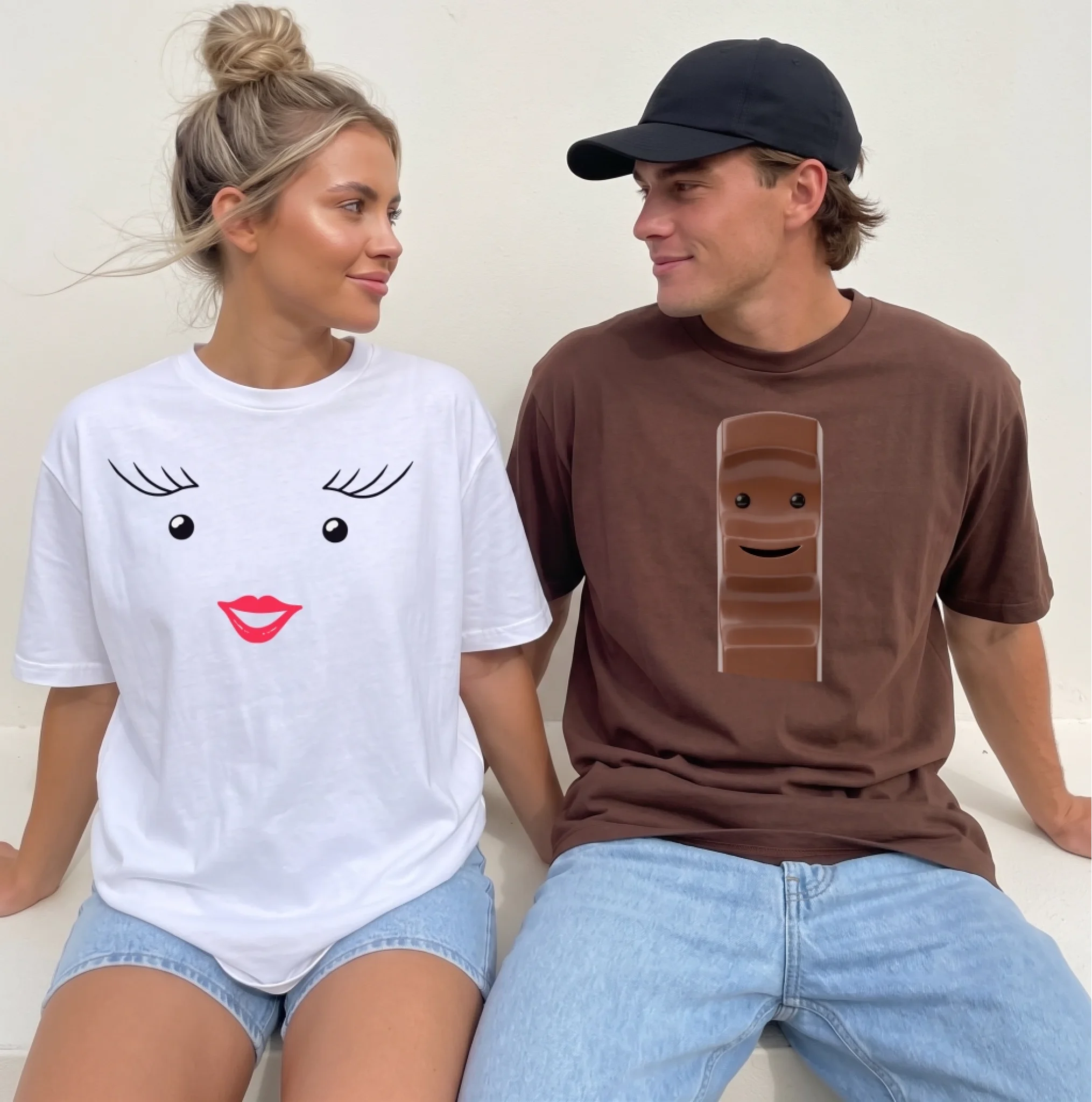 Paar Schoko Milch Lifestyle Mockup