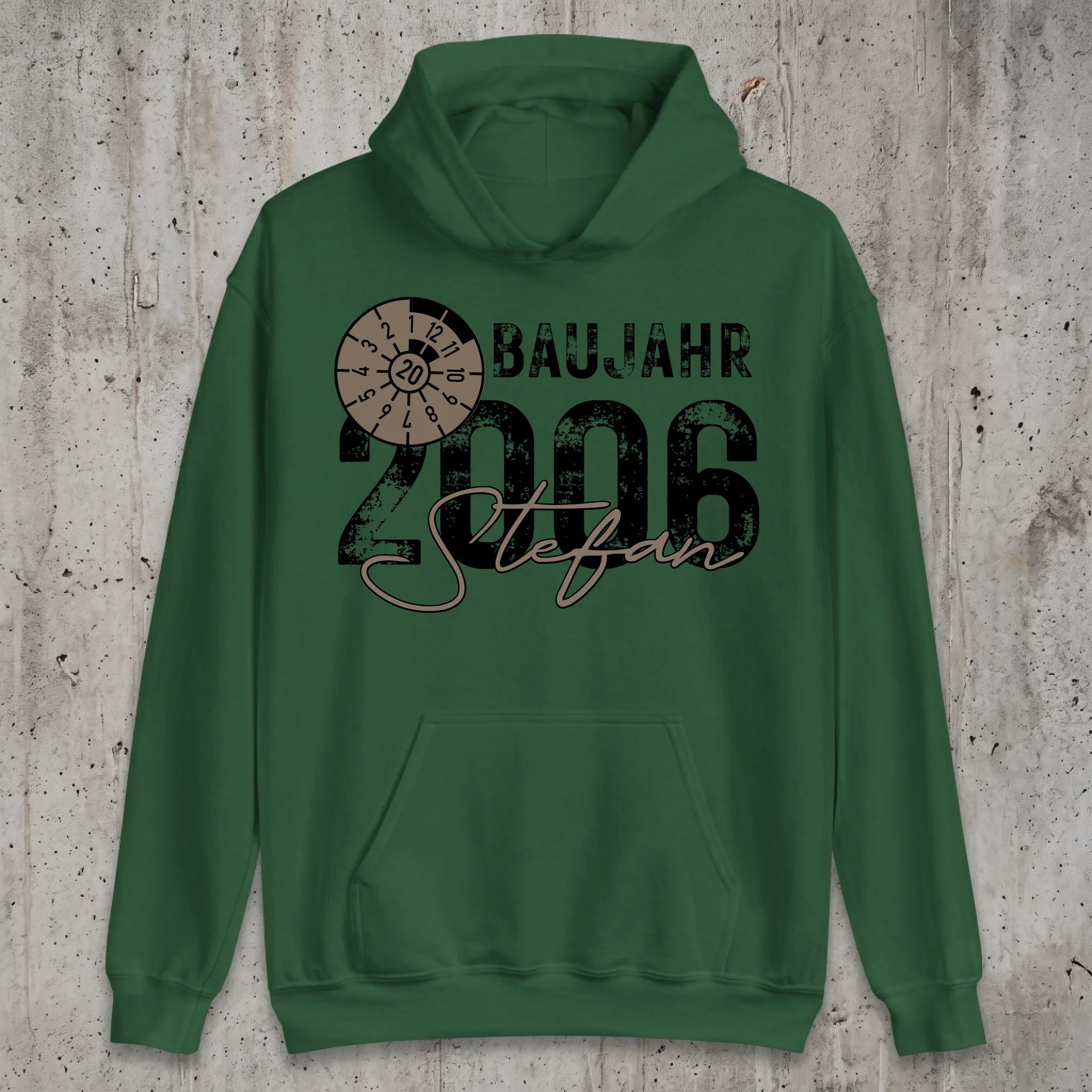 Hoodie hanging Mockup Forest green