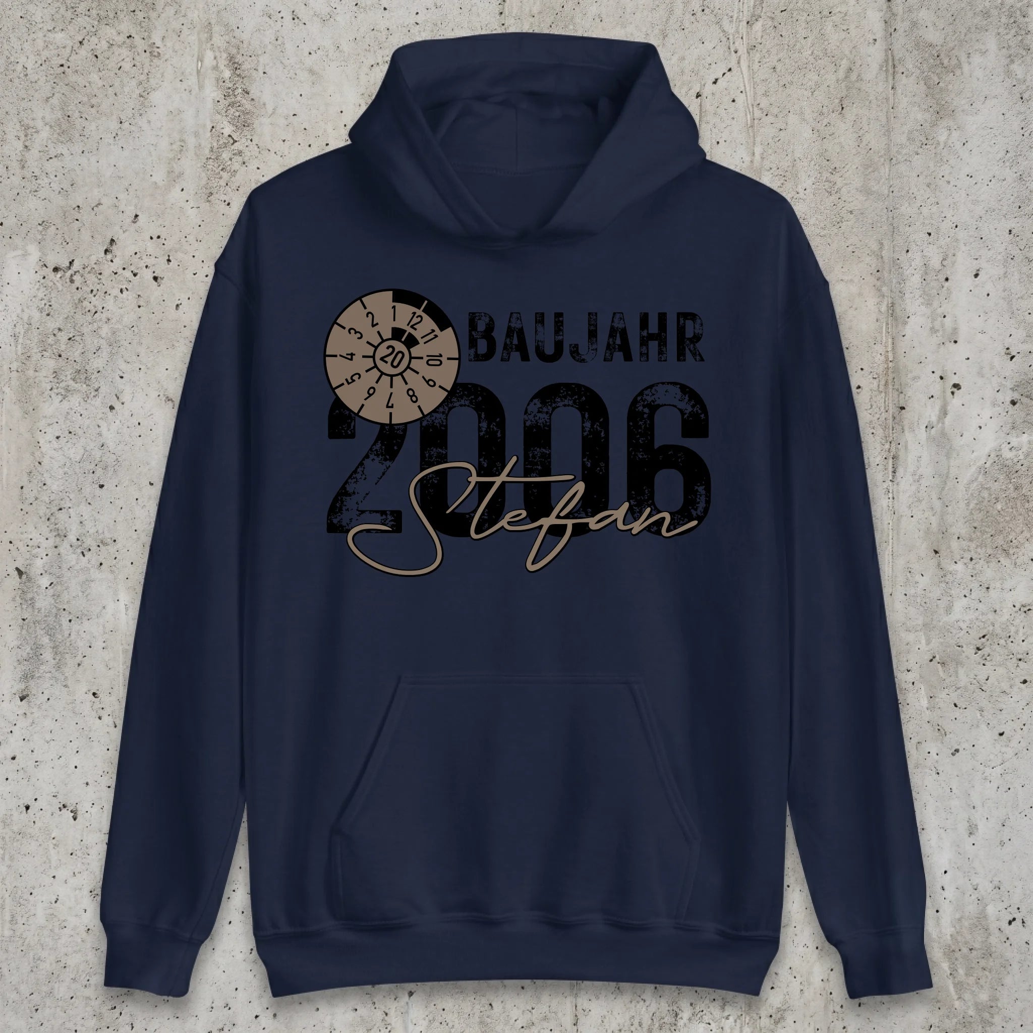 Hoodie hanging Mockup navy